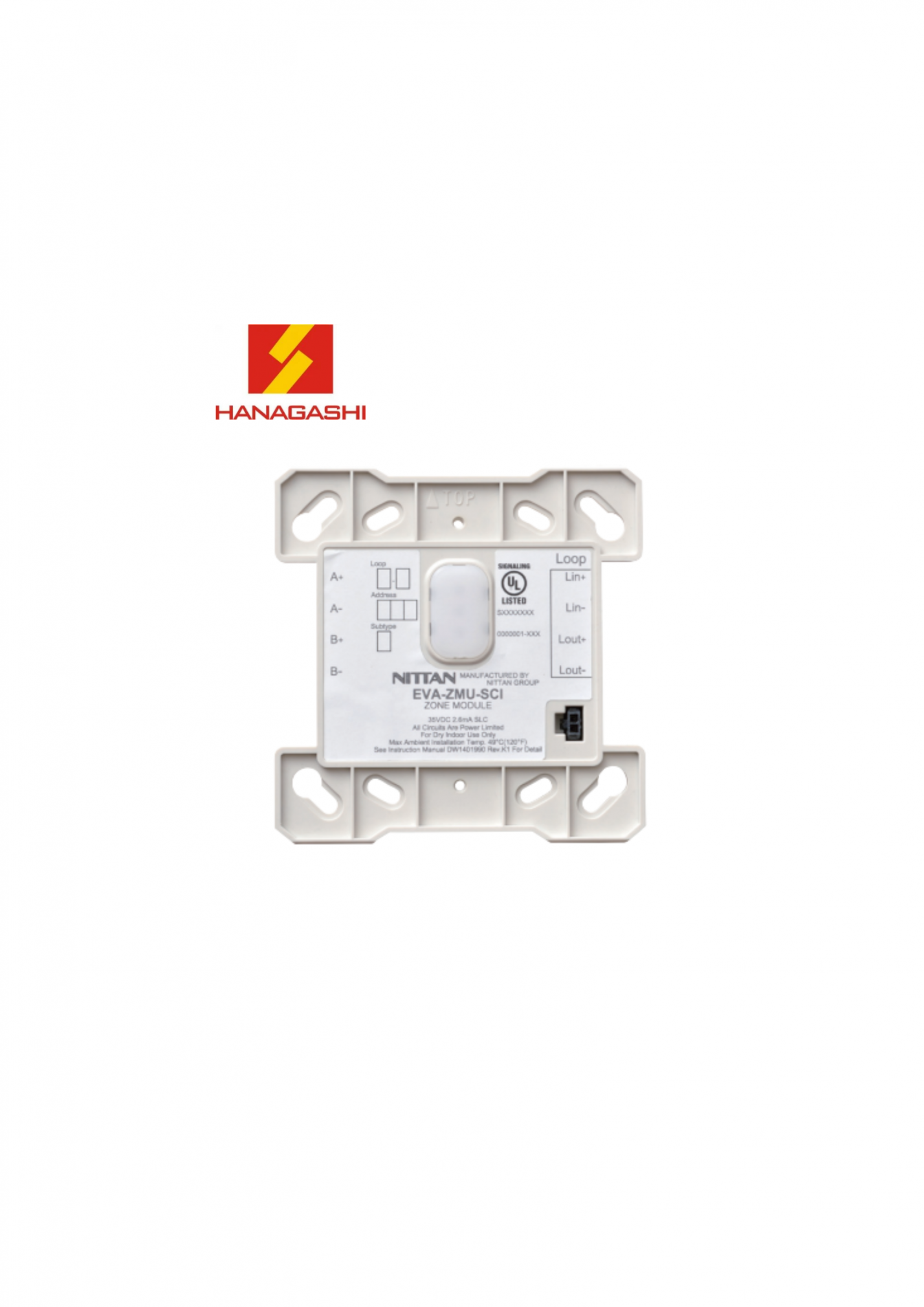 EVA-ZMU-SCI Module giám sát đầu báo thường có cách ly Nittan